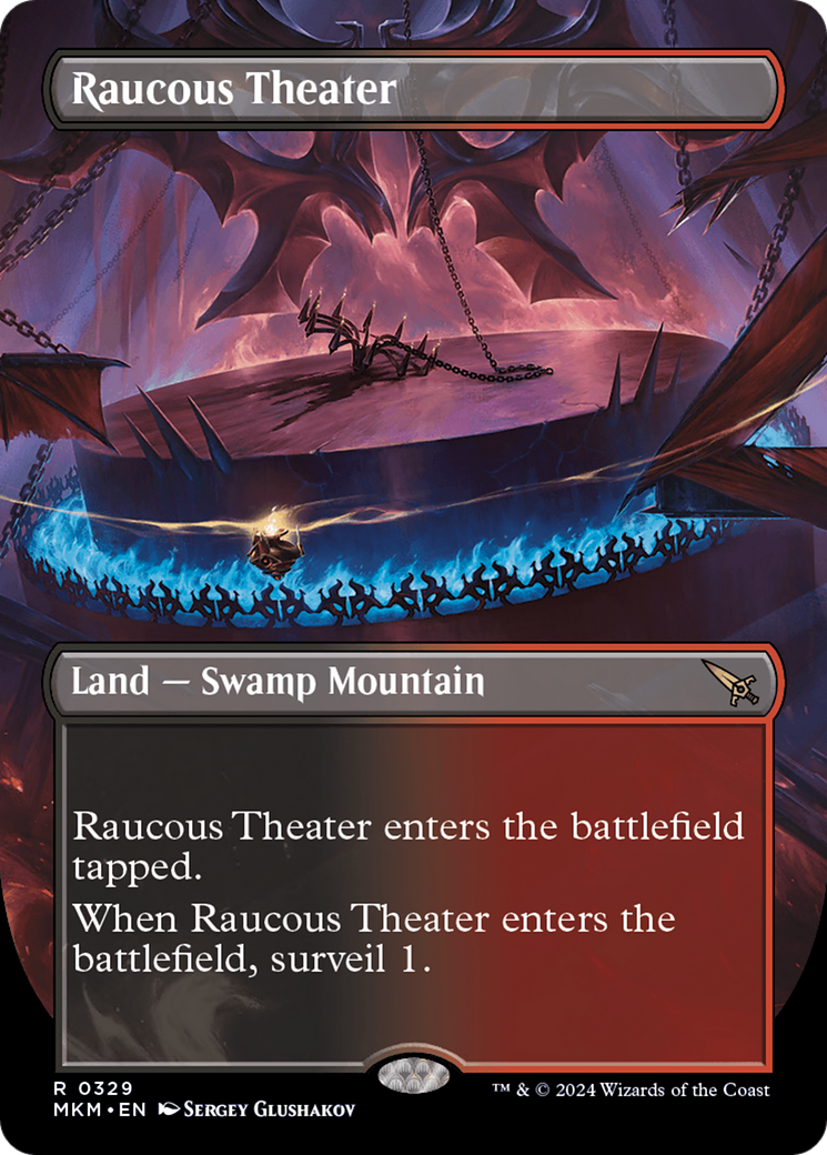 Raucous Theater (MKM-329) [Murders at Karlov Manor] (Borderless) Foil MTG Single Wizards of the Coast