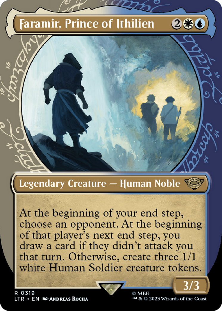 Faramir, Prince of Ithilien (LTR-319) [The Lord of the Rings: Tales of Middle-earth] (Showcase) (Borderless) MTG Single Wizards of the Coast