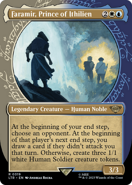Faramir, Prince of Ithilien (LTR-319) [The Lord of the Rings: Tales of Middle-earth] (Showcase) (Borderless) MTG Single Wizards of the Coast