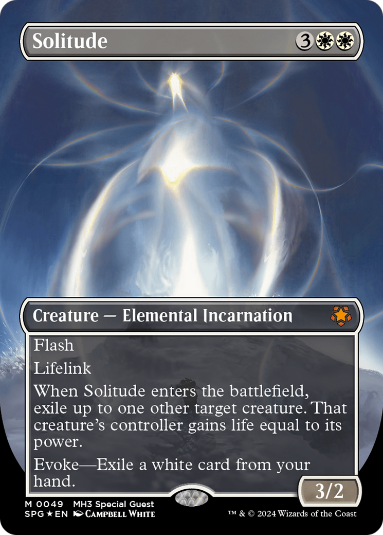 Solitude (Textured Foil) (SPG-049) [Special Guests] (Borderless) Foil MTG Single Wizards of the Coast
