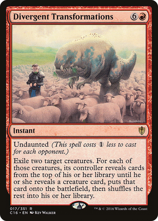 Divergent Transformations (C16-017) [Commander 2016] MTG Single Wizards of the Coast