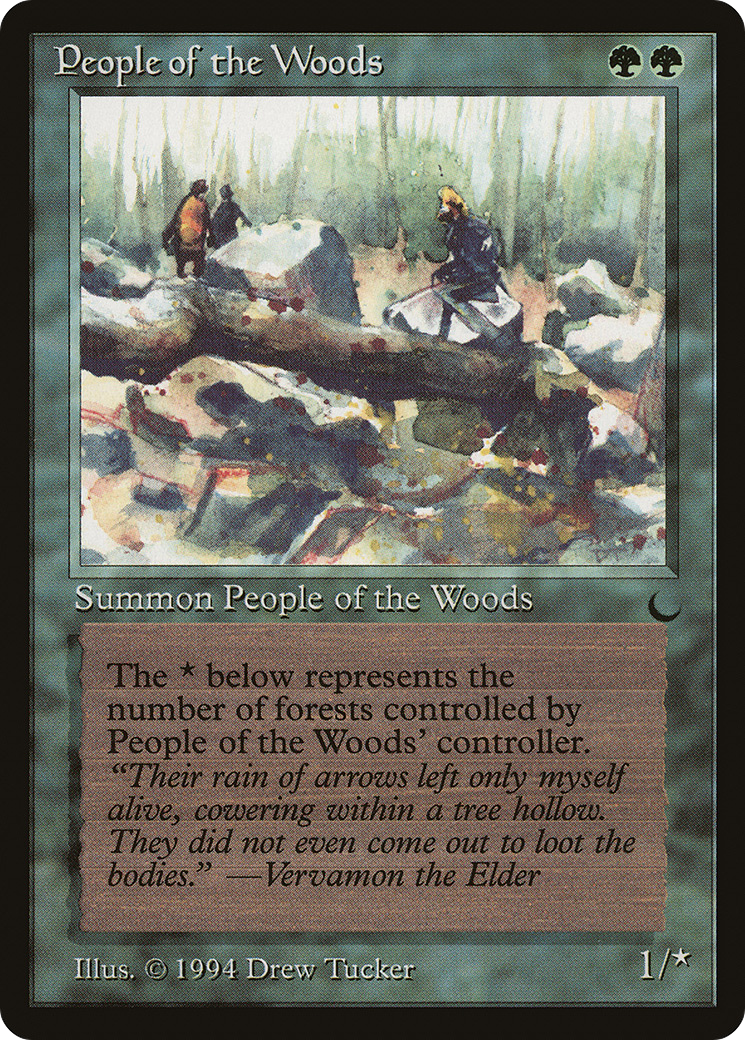 People of the Woods (DRK-083) [Oldschool] The Dark MTG Single Wizards of the Coast
