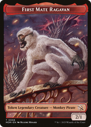 First Mate Ragavan // Knight Double-Sided Token [Tokens] March of the Machine Tokens MTG Single Magic: The Gathering