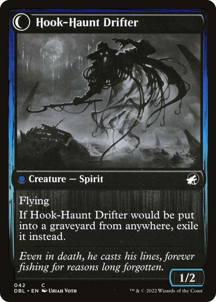 Baithook Angler // Hook-Haunt Drifter (DBL-042) [Innistrad: Double Feature] MTG Single Wizards of the Coast