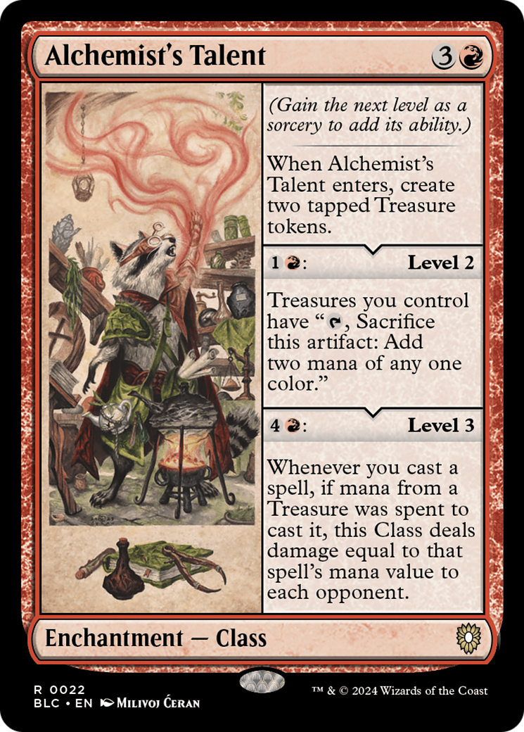 Alchemist's Talent (BLC-022) [Bloomburrow Commander] MTG Single Wizards of the Coast