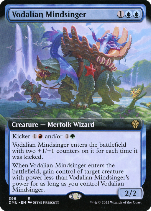 Vodalian Mindsinger (DMU-399) [Dominaria United] (Extended Art) Foil MTG Single Wizards of the Coast