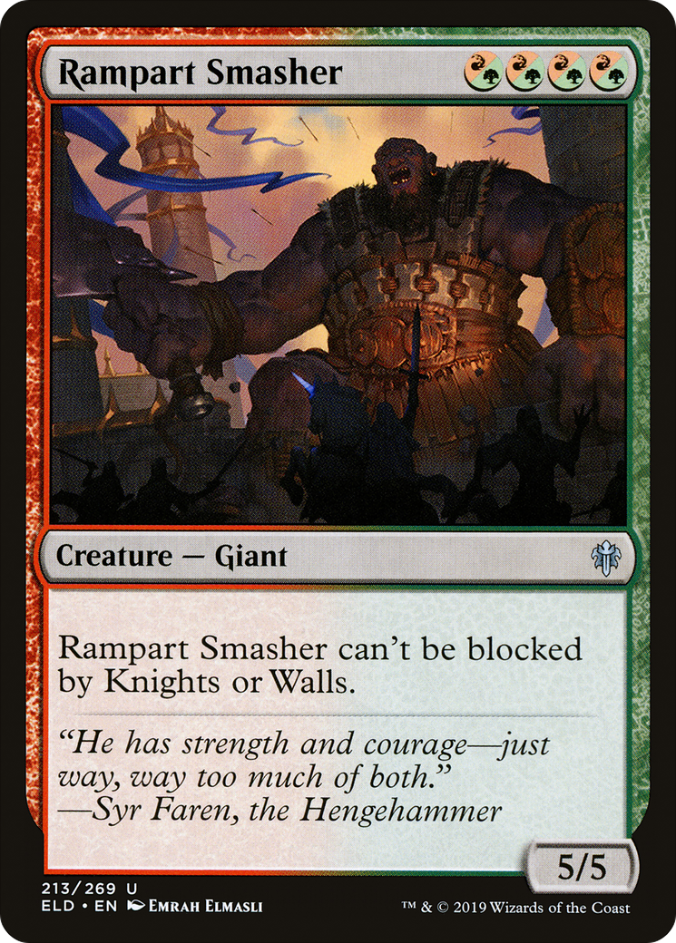 Rampart Smasher (ELD-213) [Throne of Eldraine] Foil MTG Single Wizards of the Coast