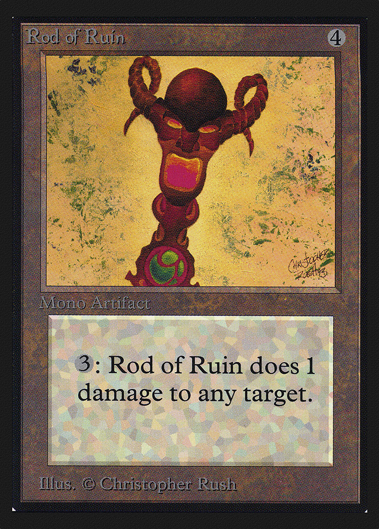 Rod of Ruin (IED-269) [Intl. Collectors' Edition] MTG Single Wizards of the Coast