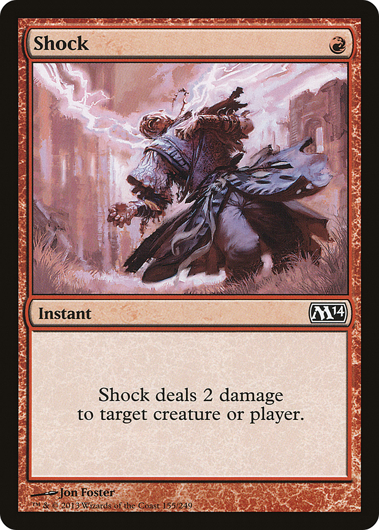 Shock (M14-155) [Magic 2014] Foil MTG Single Wizards of the Coast