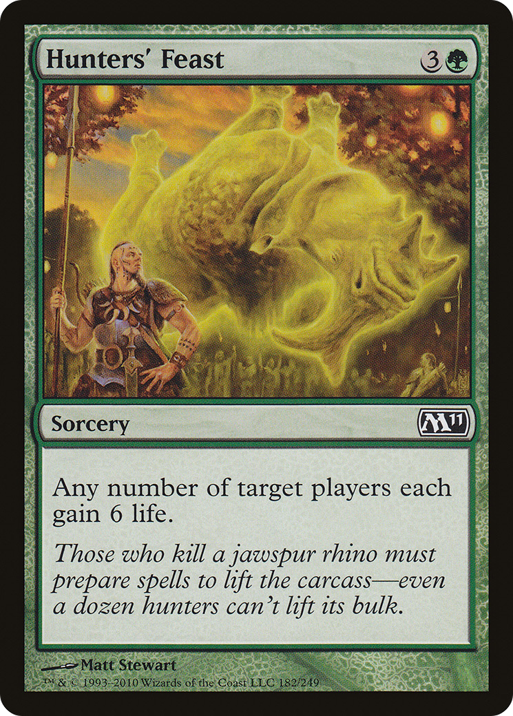 Hunters' Feast (M11-182) [Magic 2011] Foil MTG Single Wizards of the Coast