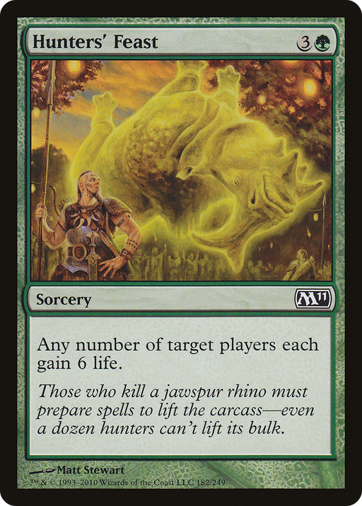 Hunters' Feast (M11-182) [Magic 2011] Foil MTG Single Wizards of the Coast