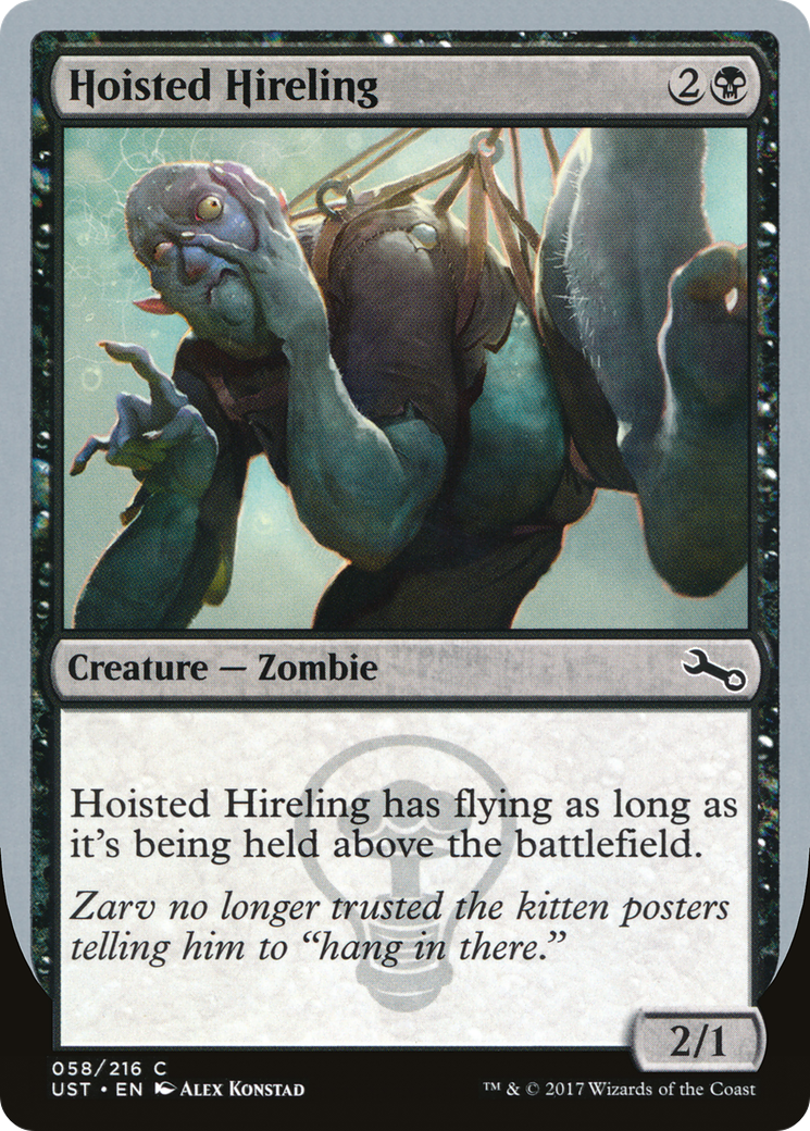 Hoisted Hireling (UST-058) [Unstable] Foil MTG Single Wizards of the Coast