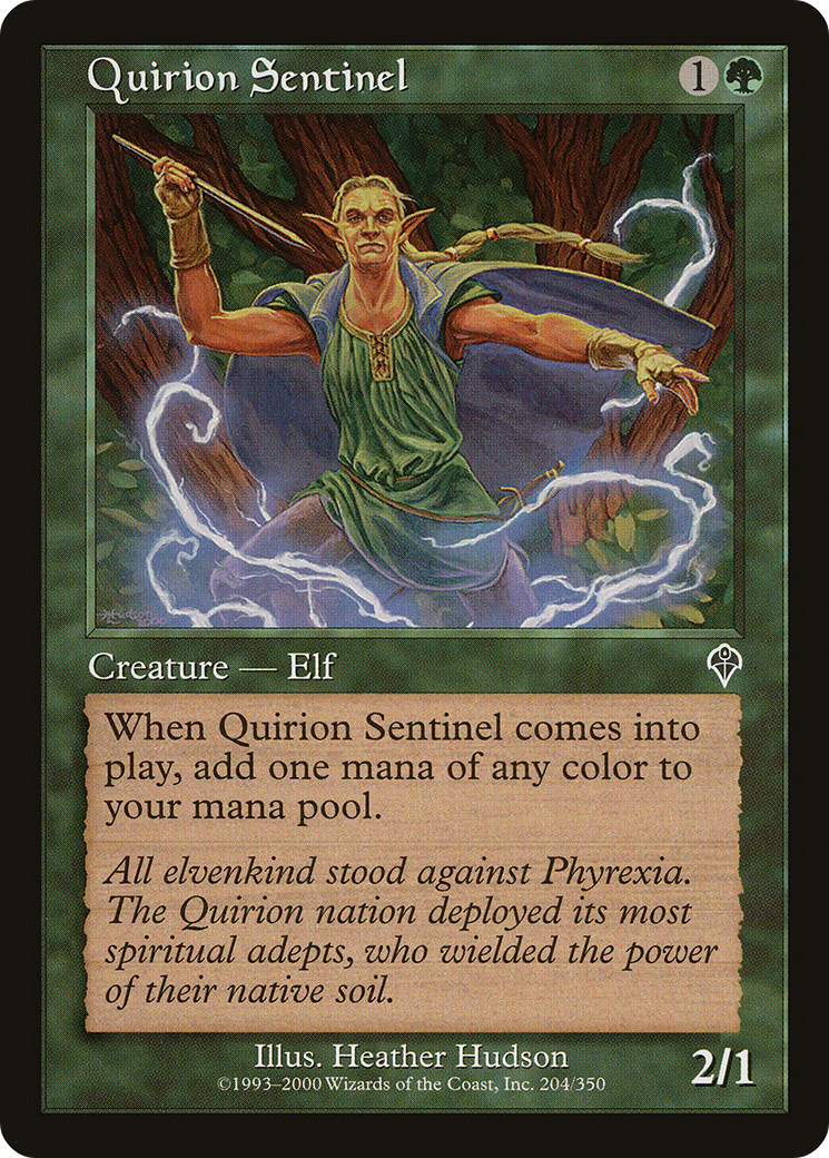 Quirion Sentinel (INV-204) [Invasion] Foil MTG Single Wizards of the Coast
