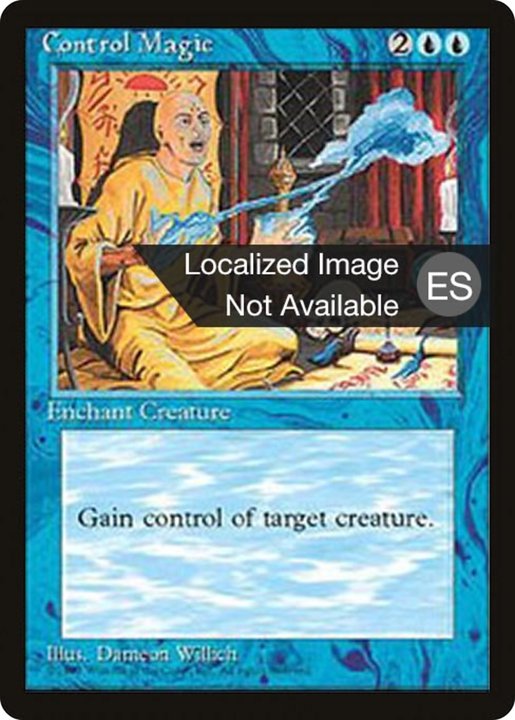 Control Magic (4BB-) [Fourth Edition Foreign Black Border] MTG Single Wizards of the Coast