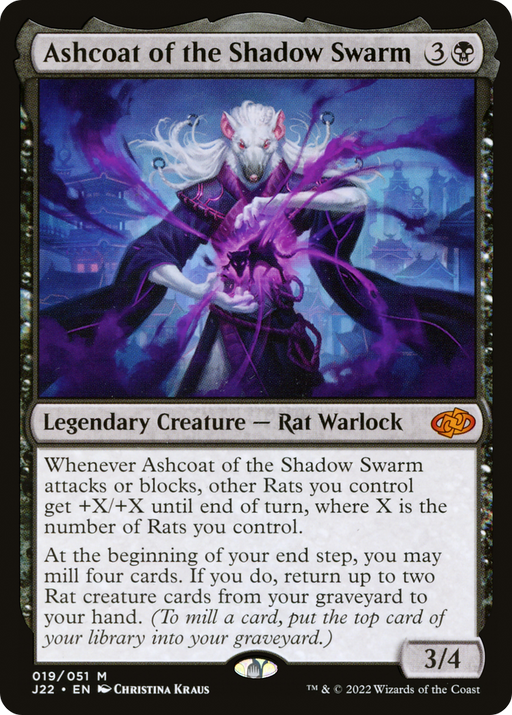 Ashcoat of the Shadow Swarm (J22-019) [Jumpstart 2022] MTG Single Wizards of the Coast