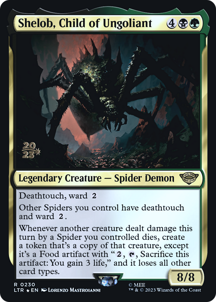 Shelob, Child of Ungoliant (PRE-230) [Tales of Middle-earth Promos] Foil MTG Single Wizards of the Coast