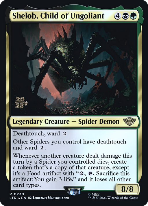 Shelob, Child of Ungoliant (PRE-230) [Tales of Middle-earth Promos] Foil MTG Single Wizards of the Coast