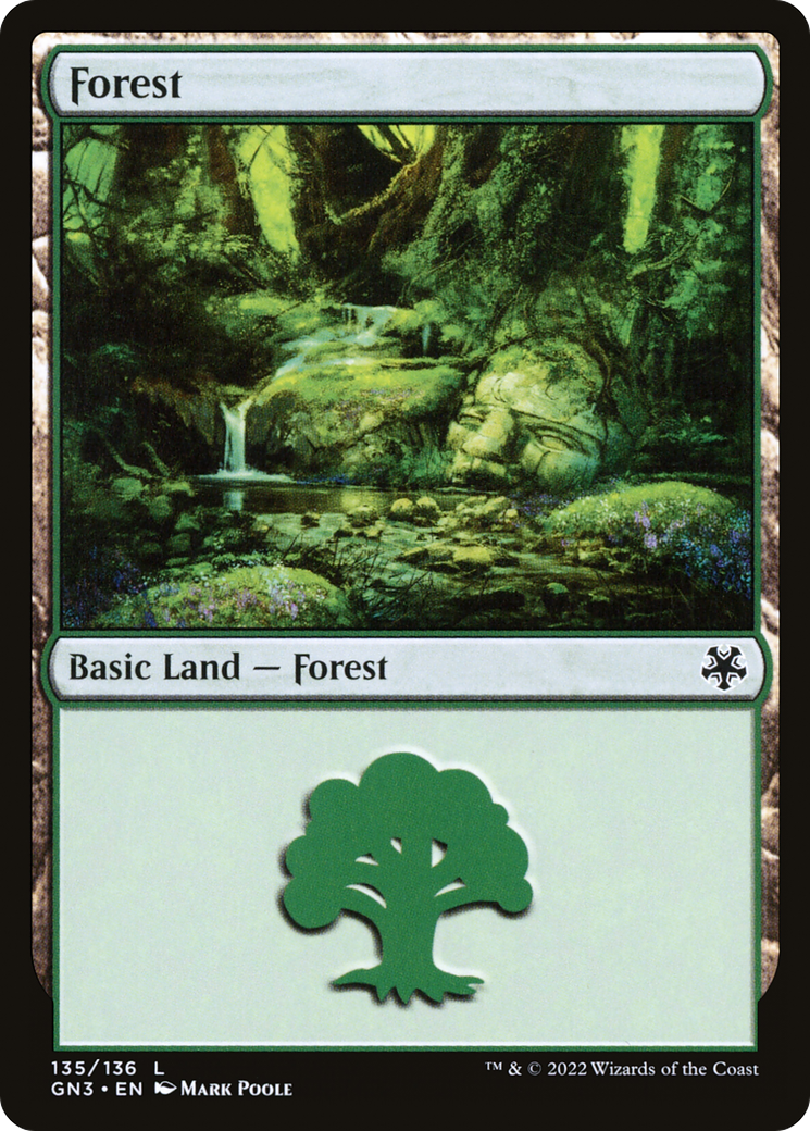 Forest (GN3-135) [Misc] Game Night: Free-for-All MTG Single Wizards of the Coast