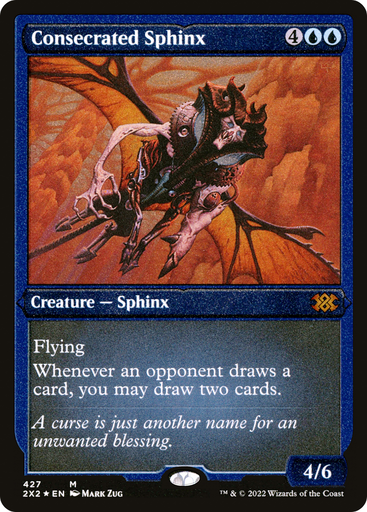 Consecrated Sphinx (Foil Etched) (2X2-427) [Double Masters 2022] Foil MTG Single Wizards of the Coast