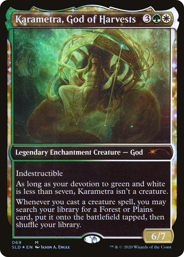 Karametra, God of Harvests (SLD-069) [Secret Lair] Drop (Showcase) Foil MTG Single Wizards of the Coast