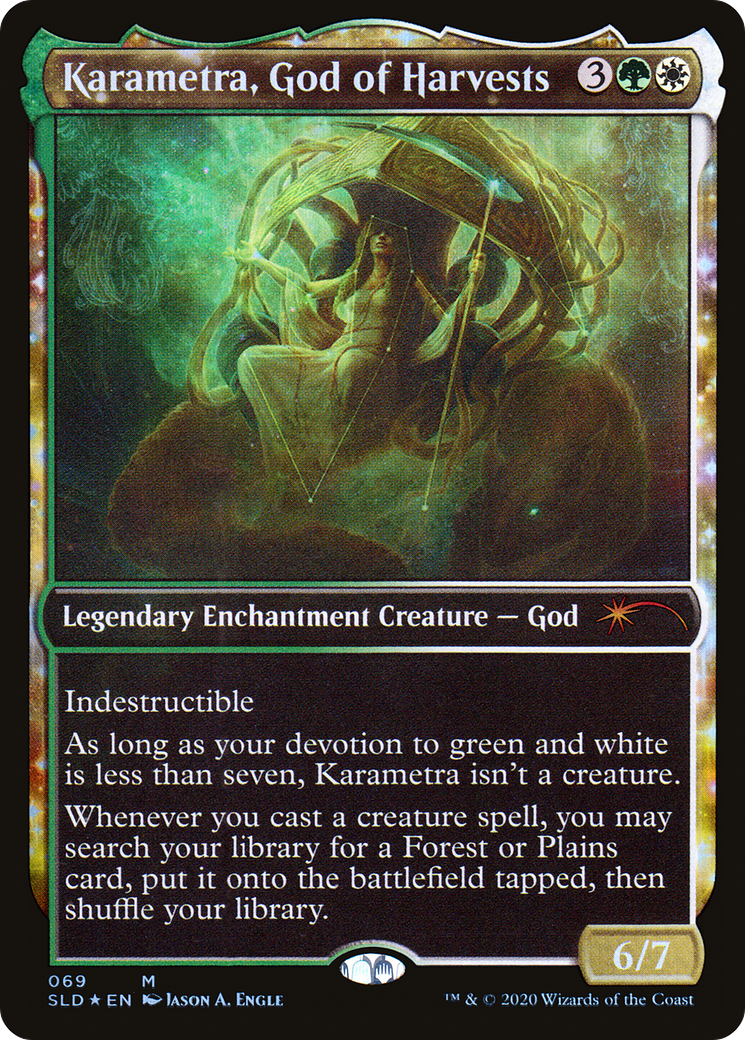 Karametra, God of Harvests (SLD-069) [Secret Lair] Drop (Showcase) Foil MTG Single Wizards of the Coast
