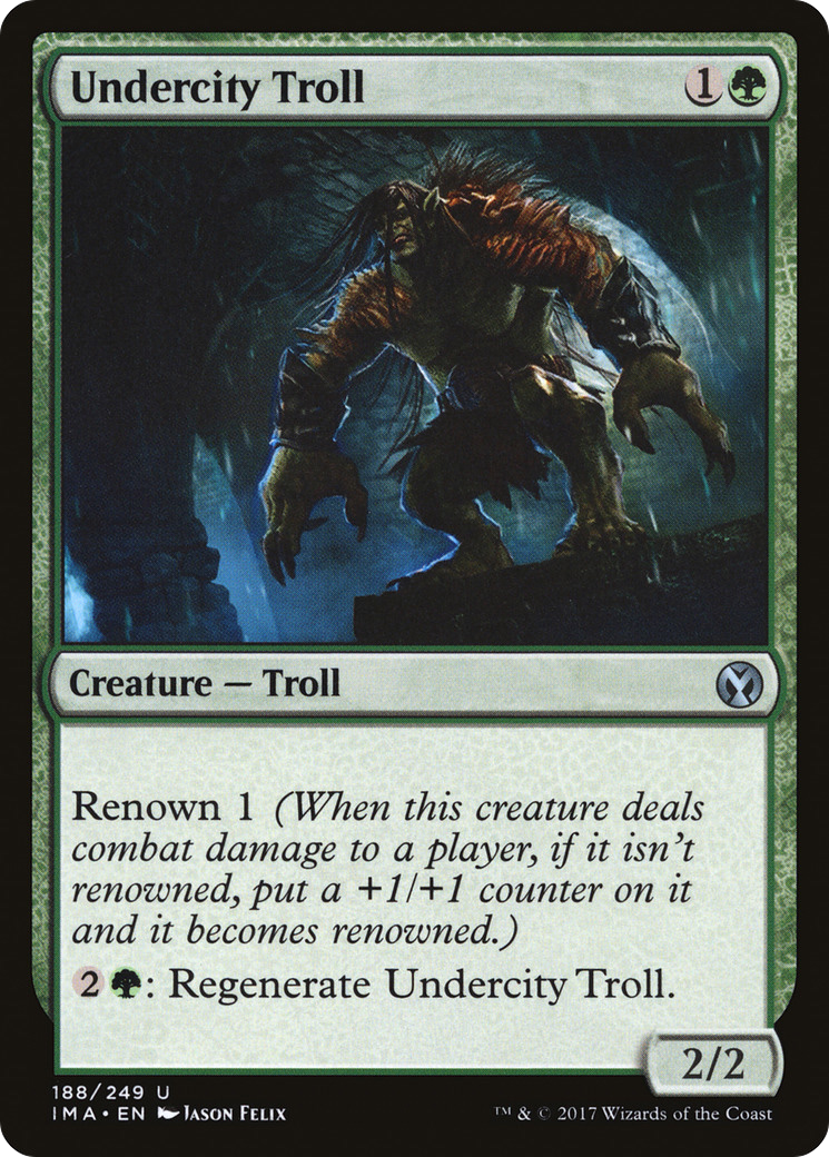 Undercity Troll (IMA-188) [Iconic Masters] Foil MTG Single Wizards of the Coast