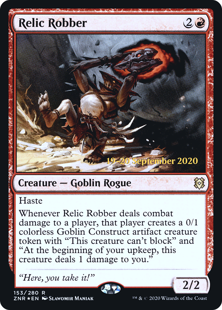 Relic Robber (PRE-153) [Zendikar Rising Promos] Foil MTG Single Wizards of the Coast