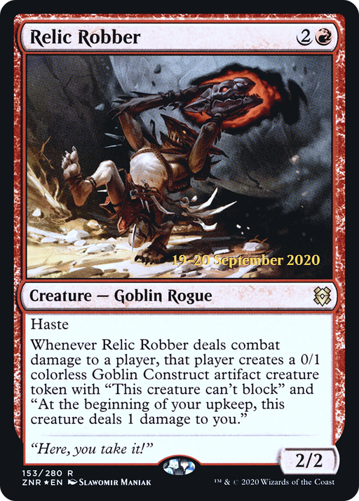 Relic Robber (PRE-153) [Zendikar Rising Promos] Foil MTG Single Wizards of the Coast