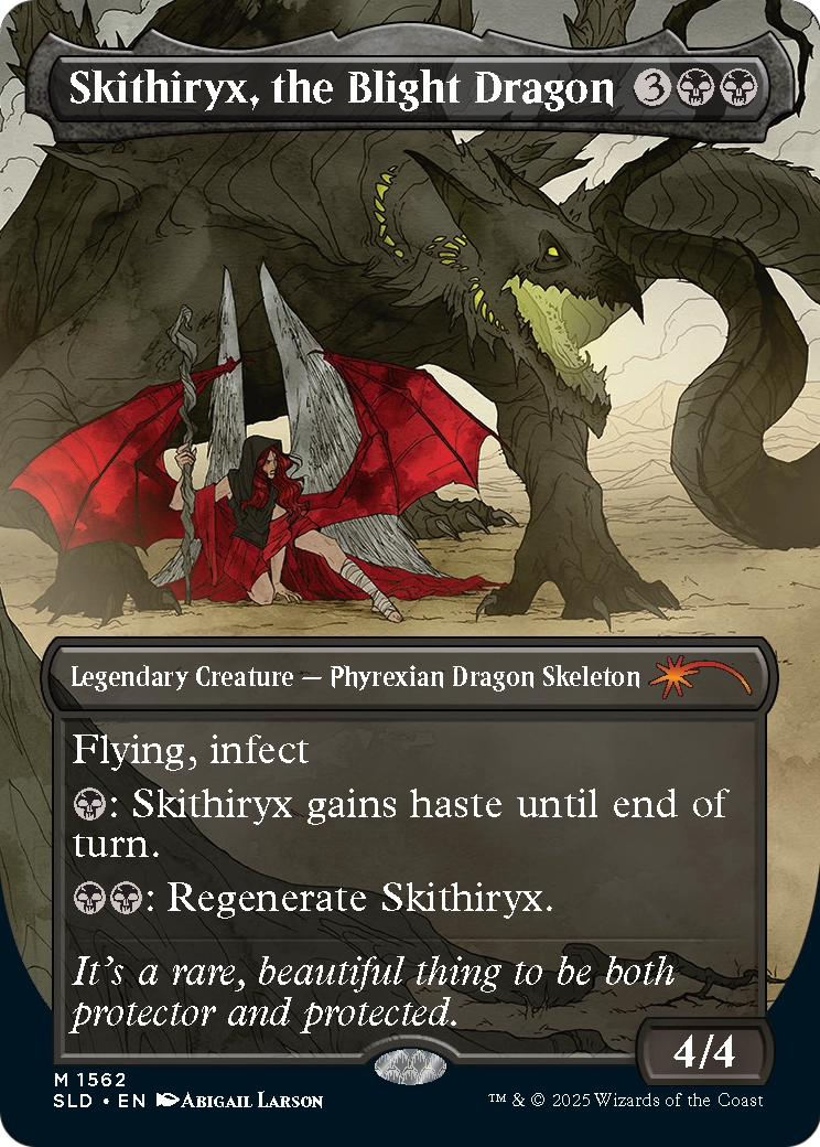 Skithiryx, the Blight Dragon (SLD-1562) [Secret Lair Drop] (Borderless) MTG Single Wizards of the Coast