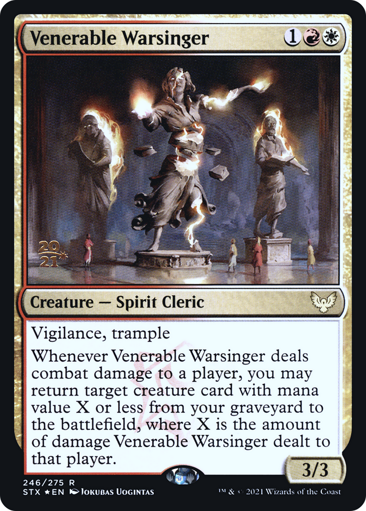 Venerable Warsinger (PRE-246) [Strixhaven: School of Mages Promos] Foil MTG Single Wizards of the Coast
