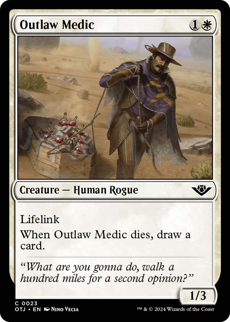 Outlaw Medic (OTJ-023) [Outlaws of Thunder Junction] MTG Single Wizards of the Coast