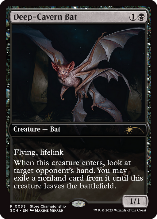 Deep-Cavern Bat (GAME-033) [Misc] Store Championships MTG Single Wizards of the Coast