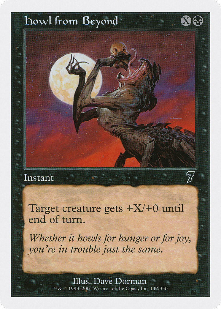 Howl from Beyond (7ED-142) [7th Edition] MTG Single Wizards of the Coast