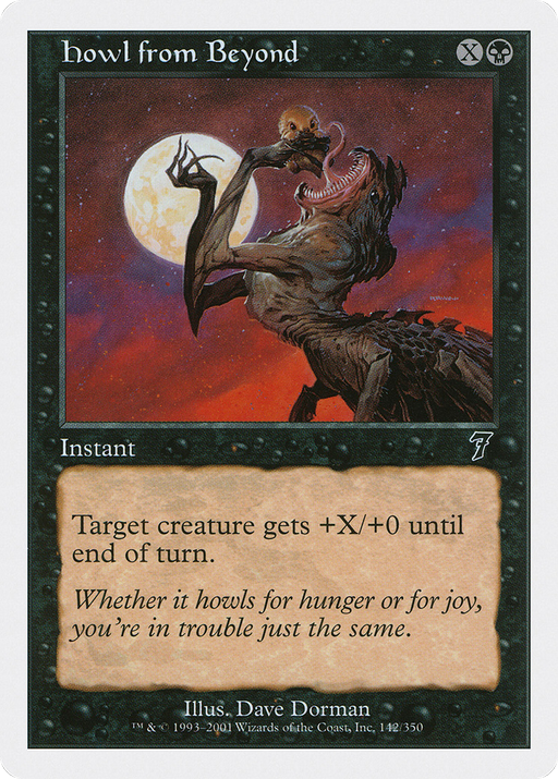 Howl from Beyond (7ED-142) [7th Edition] Foil MTG Single Wizards of the Coast