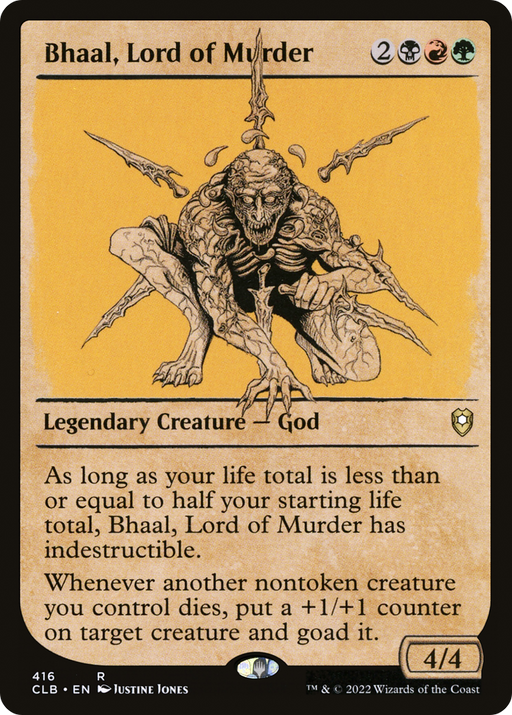 Bhaal, Lord of Murder (CLB-416) [Commander Legends: Battle for Baldur's Gate] (Showcase) MTG Single Wizards of the Coast