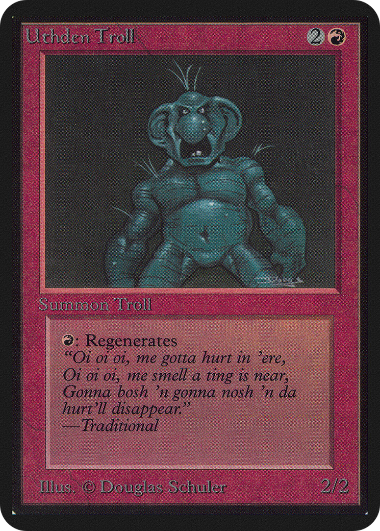 Uthden Troll (LEA-180) [Oldschool] Limited Edition Alpha MTG Single Wizards of the Coast