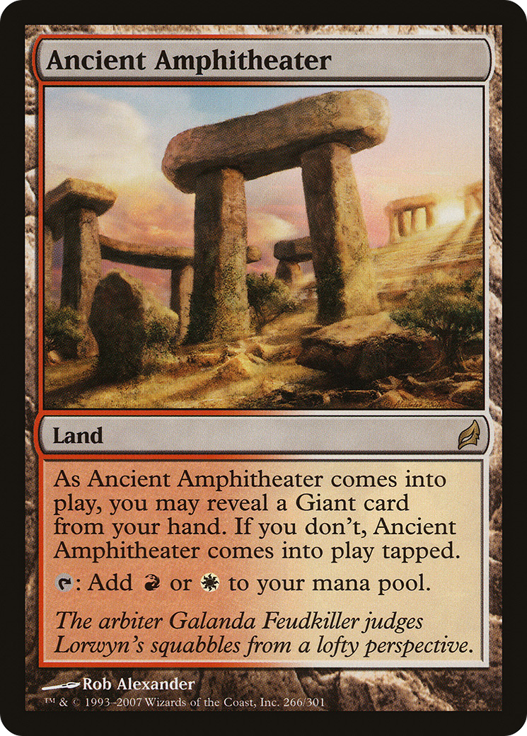Ancient Amphitheater (LRW-266) [Lorwyn] Foil MTG Single Wizards of the Coast