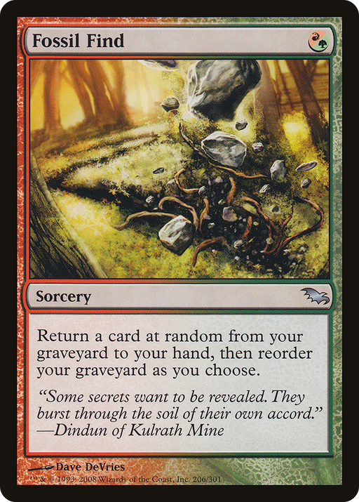 Fossil Find (SHM-206) [Shadowmoor] Foil MTG Single Wizards of the Coast