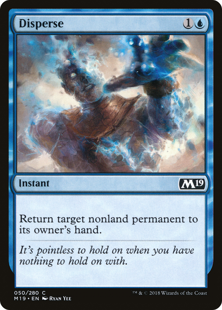 Disperse (M19-050) [Core Set 2019] Foil MTG Single Wizards of the Coast
