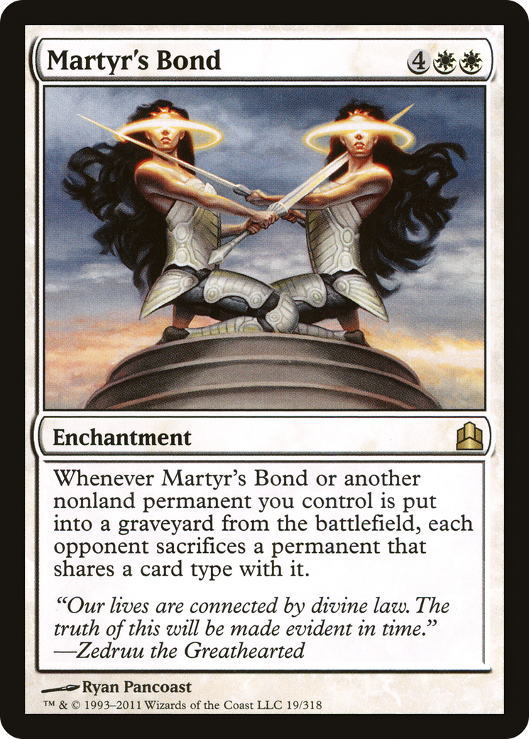 Martyr's Bond (CMD-019) [Commander 2011] MTG Single Wizards of the Coast
