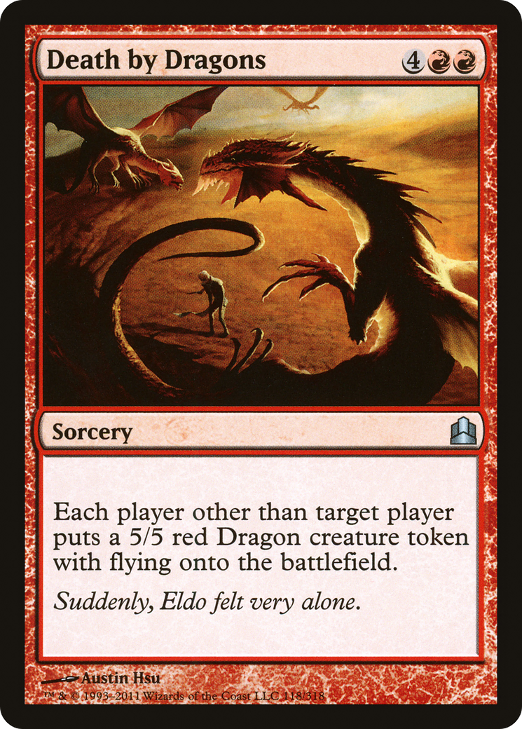 Death by Dragons (CMD-118) [Commander 2011] MTG Single Wizards of the Coast