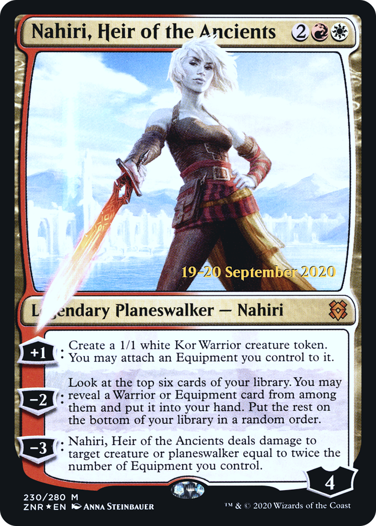 Nahiri, Heir of the Ancients (PRE-230) [Zendikar Rising Promos] Foil MTG Single Wizards of the Coast