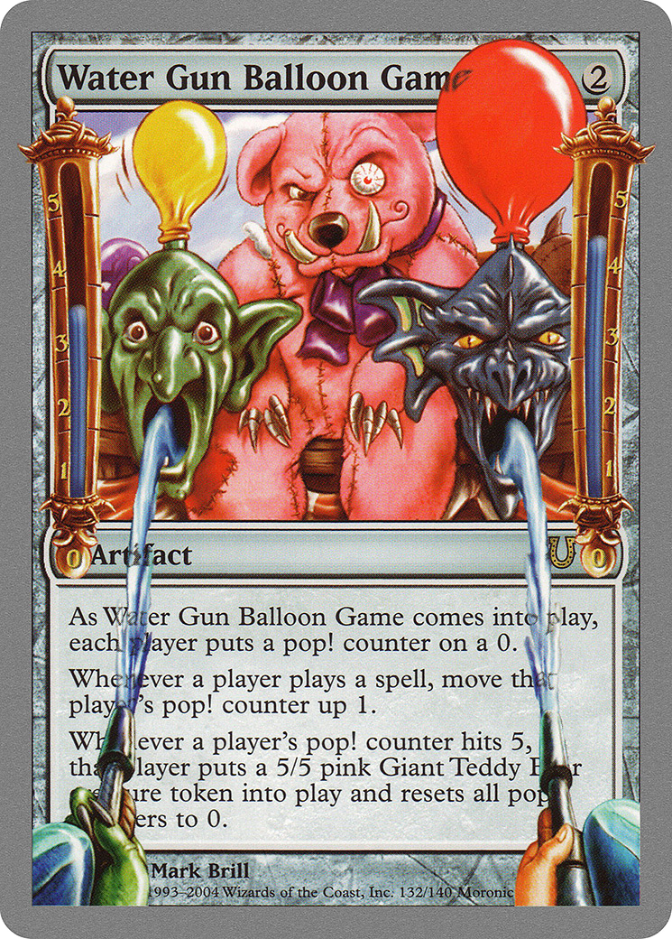 Water Gun Balloon Game (UNH-132) [Unhinged] Foil MTG Single Wizards of the Coast