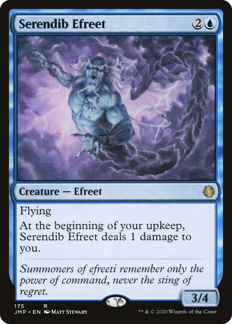 Serendib Efreet (JMP-175) [Jumpstart] MTG Single Wizards of the Coast