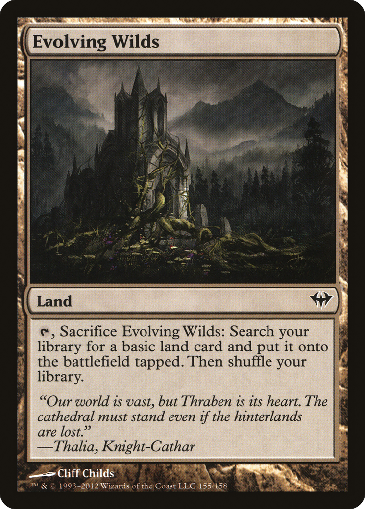 Evolving Wilds (DKA-155) [Dark Ascension] MTG Single Wizards of the Coast