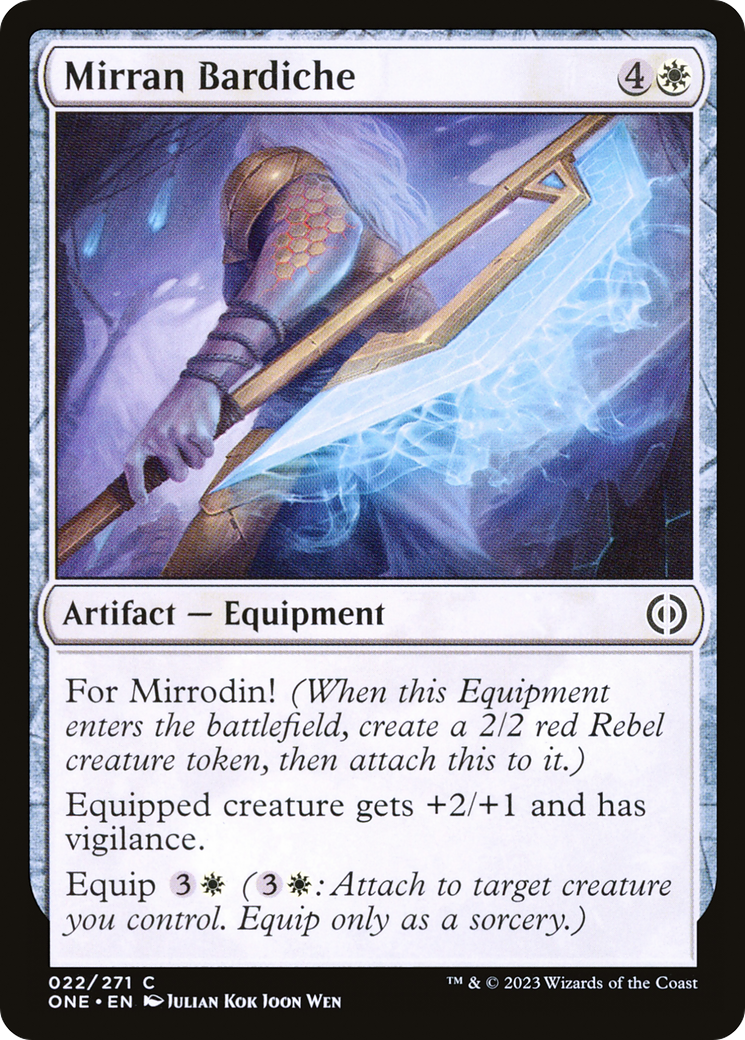 Mirran Bardiche (ONE-022) [Phyrexia: All Will Be One] MTG Single Wizards of the Coast