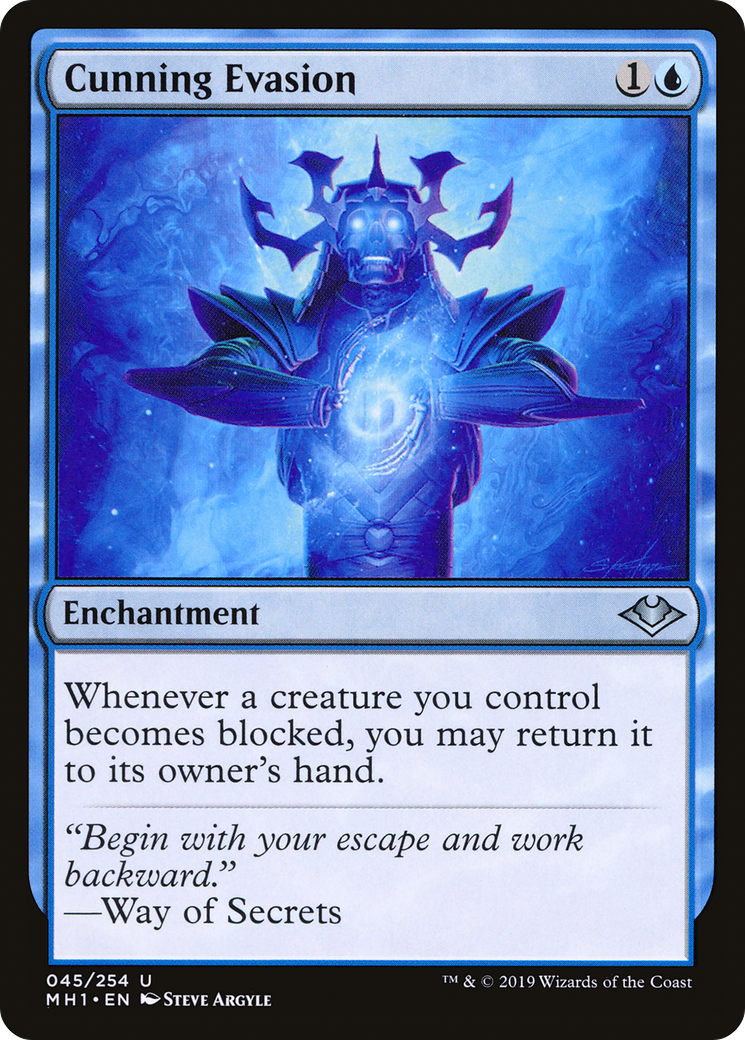 Cunning Evasion (MH1-045) [Modern Horizons] Foil MTG Single Wizards of the Coast
