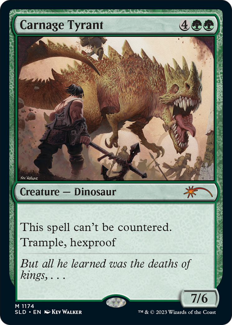 Carnage Tyrant (SLD-1174) [Secret Lair] Drop Foil MTG Single Wizards of the Coast