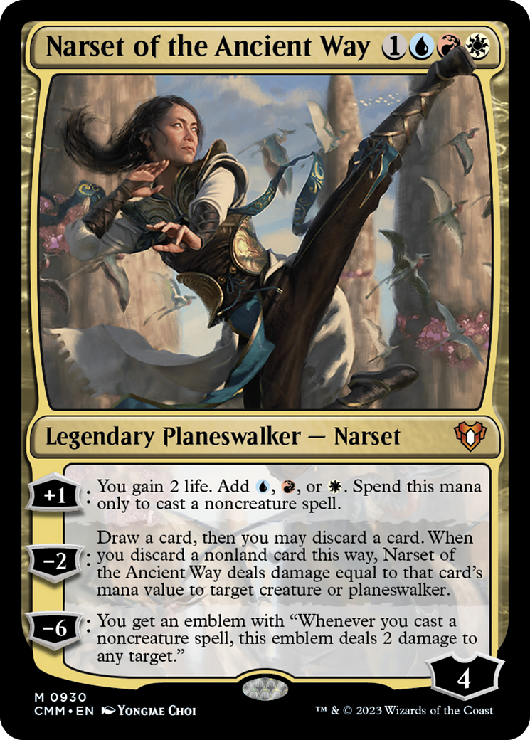 Narset of the Ancient Way (CMM-930) [Commander Masters] MTG Single Wizards of the Coast
