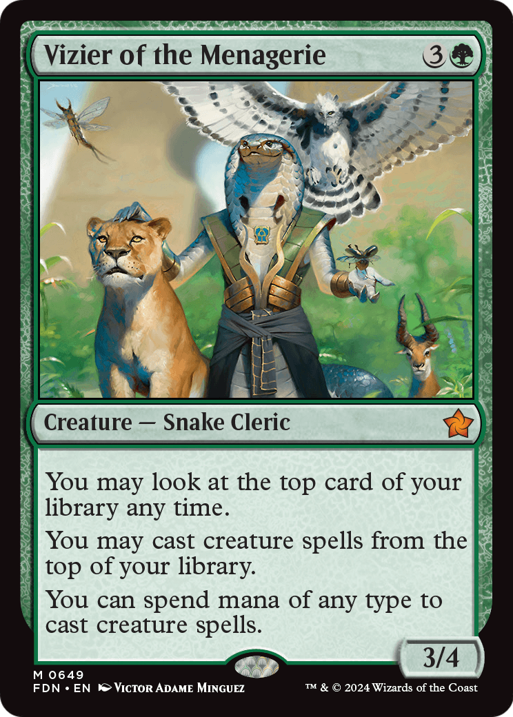 Vizier of the Menagerie (0649) (FDN-649) [Foundations] MTG Single Wizards of the Coast